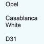 Preview: Opel, Casablanca White, D31.